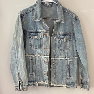 Polagram Light Blue Denim Jacket baggy loose fit size small